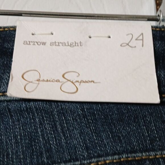 Jessica Simpson Wright Arrow Straight Skinny Jeans Sz 24 NWT Style 4301 On Going - Picture 10 of 12